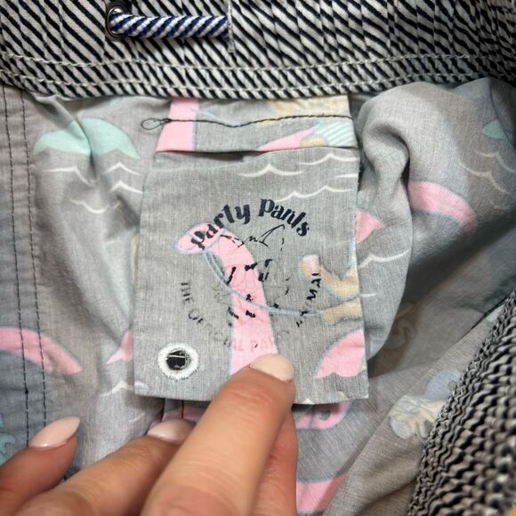 Mens Party Pants‎ Brand Karma Chameleon Stretch Swim Trunks Size Small - Picture 7 of 7